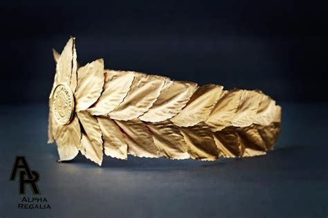 Caesar Crown Roman Emperor Crown Laurel Wreath Crown Gold Laurel