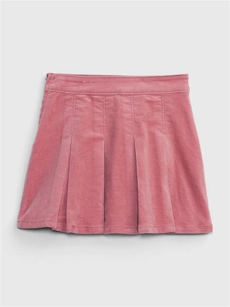 Kids Corduroy Pleated Mini Skirt Gap