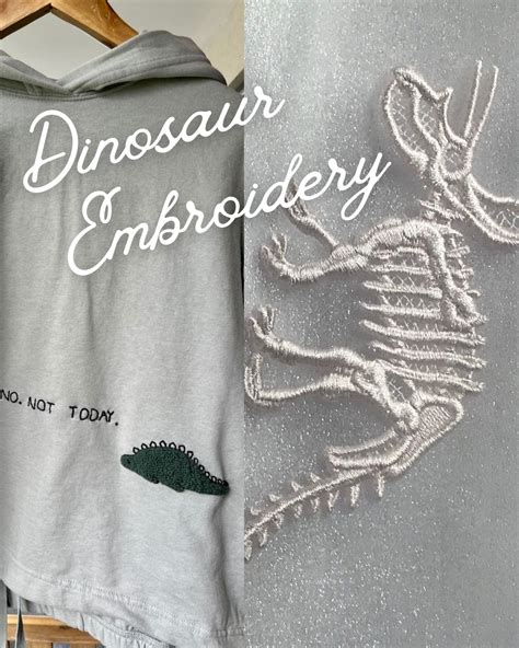 17 Adorable Dinosaur Embroidery Designs - meshthread.com