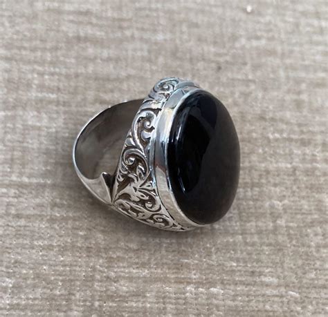 Cincin Akik Yaman Hitam Red Blood Women S Fashion Jewelry