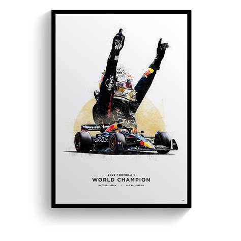 Limited Edition Max Verstappen 2022 Formula 1 World Champion Print