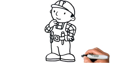 Learn To Draw The Bob The Builder Bob The Builder Drawing Pages Youtube