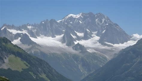 Premium Photo Mont Blanc Mountain Massif Summer Landscape