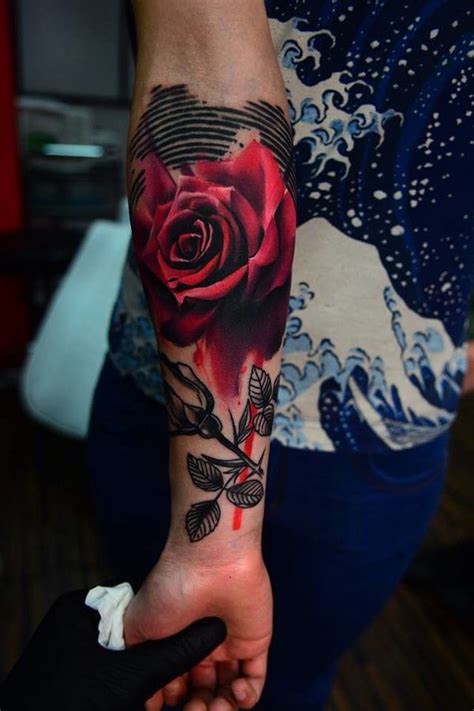 Tatuajes De Rosas En Las Mangas Del Brazo Los Hombros Y Otras Partes