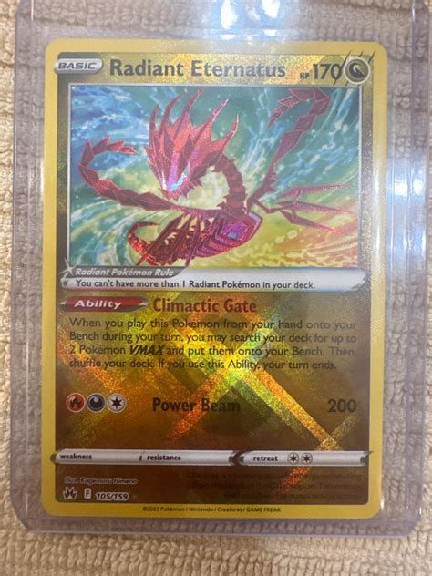 Radiant Eternatus Reverse Holo 105 Prices Pokemon Crown Zenith