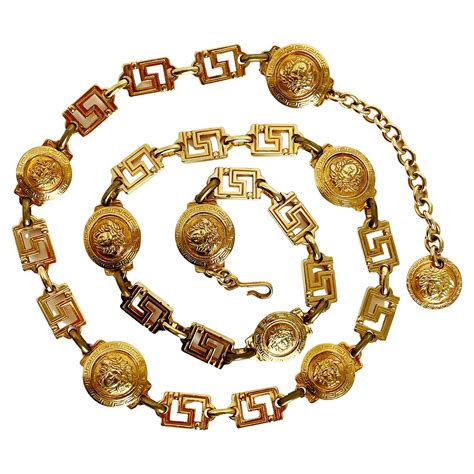 Gianni Versace Gold Medusa Chain Belt Necklace At 1stdibs Versace