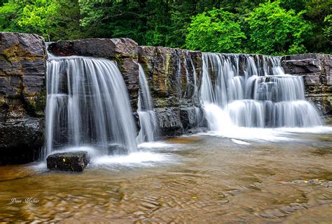 Arkansas Natural Dam Waterfalls Four Photograph By Dave Melear Fine