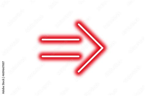 a red arrow pointing to the left on a white background