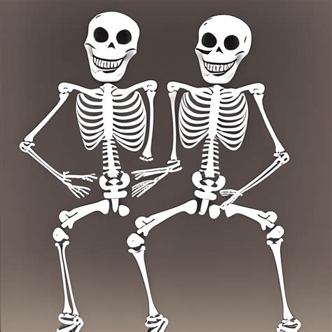 Dancing Skeletons Graphic Creative Fabrica