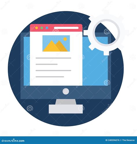 Param Tre Web Ic Ne Vectorielle Isol E Pouvant Facilement Modifier Ou