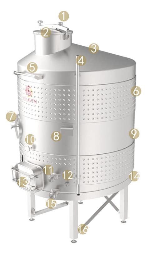 Open Top And Closed Top Wine Fermenter Olavin