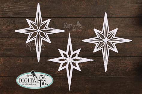 Nativity Christmas Star Svg Laser Cricut Graphic By Cornelia · Creative