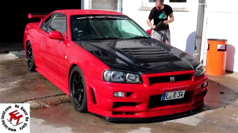 Nissan Skyline R34 GTR Vspec Walk Around Godzilla 2k15 YouTube