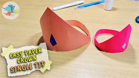 How To Make A Paper Crown Easy Paper Crown Simple Paper Crown Youtube