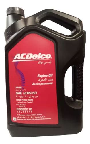 W Aceite Para Motor Acdelco Api Sn Cuotas Sin Inter S