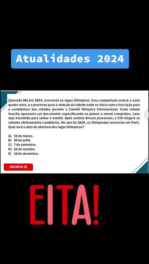 Conhecimentos Gerais Para Concurso 2024 - Questões de Conhecimentos Gerais para Concursos 2024 | TikTok