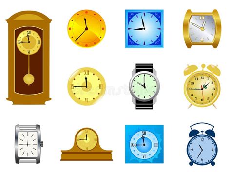 Diversos Tipos De Relojes Ilustraci N Del Vector Ilustraci N De