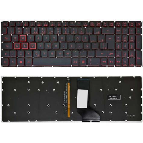 Teclado Para Notebook Acer Gamer Nitro 5 AN515 53 52FA