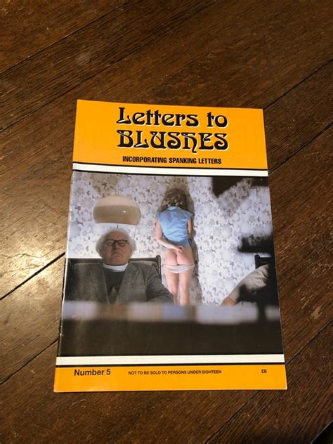 Vintage C P Spanking Magazine Blushes Letters No 5 Etsy