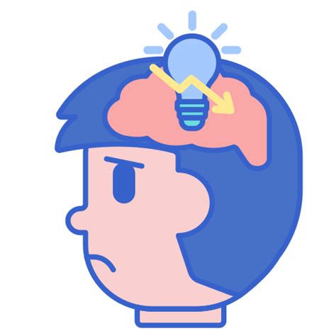 Decreased Concentration Flaticons Lineal Color Icon