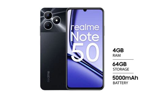 Abans It Realme Note 50 4gb 64gb Midnight Black