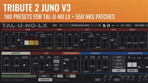 Synth Anatomy Tribute Juno V Patches For The Tal U No Lx