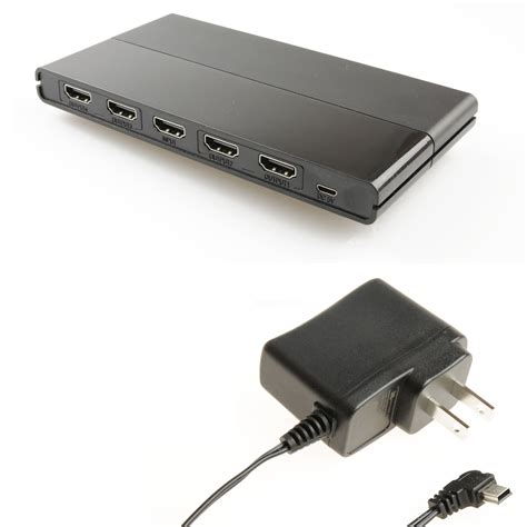 4-Port High Speed 4K HDMI Splitter for HDTVs, Monitors, and Projectors ...