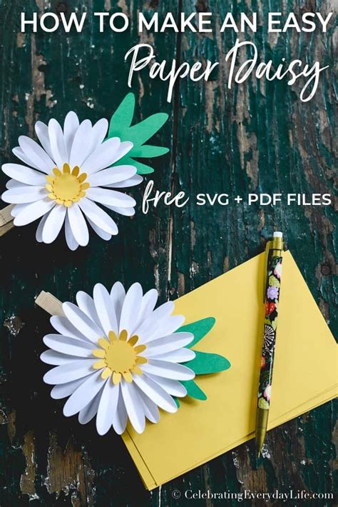 How To Make An Easy Paper Daisy Paper Daisy Paper Flowers Easy