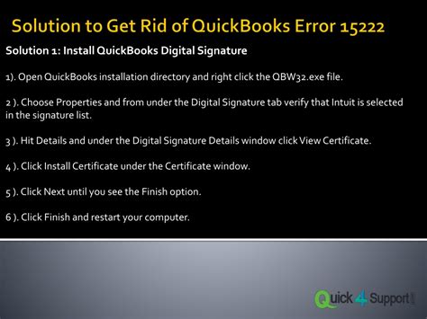 PPT Quick Way To Fix QuickBooks Error 15222 PowerPoint Presentation