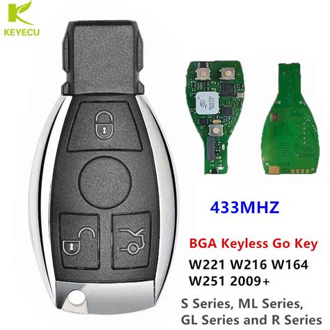 KEYECU clé télécommande intelligente 433MHZ MB FBS3 BGA KeylessGo