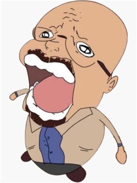 "Walter white screaming anime " Sticker for Sale by M1lkslyvan | Redbubble