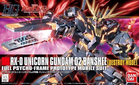 Hguc 1 144 134 Banshee Destroy Mode Usa Gundam Store