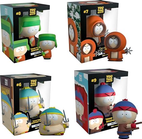 Youtooz South Park Good Times With Weapons Set 3 4 3 5 Vinyl Figures Of Cartman