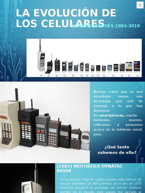 Evolución De Los Celulares Pdf Yo Telefono Smartphone