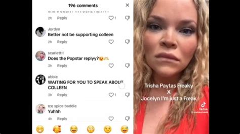 Trisha Paytas Tik Tok Comments About Colleen Ballinger Youtube