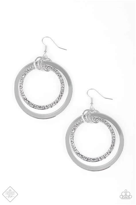 Paparazzi Earring ~ East End Edge Silver Paparazzi Jewelry Online Store