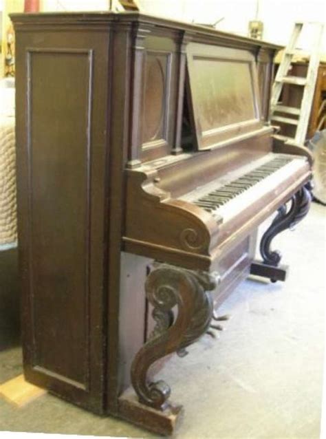 Chickering Cabriole Leg Upright Piano – Antique Piano Shop