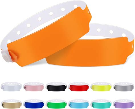 Amazon Pcs Colored Vinyl Wristbands Waterproof Wristbands