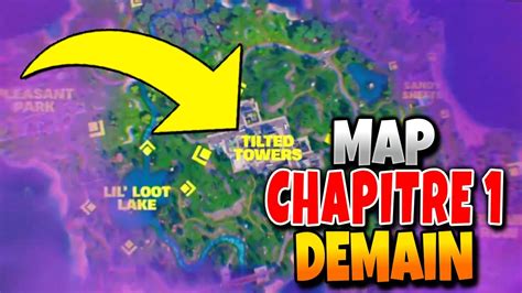 La Map Du Chapitre 1 Est De Retour Demain Sur Fortnite Youtube