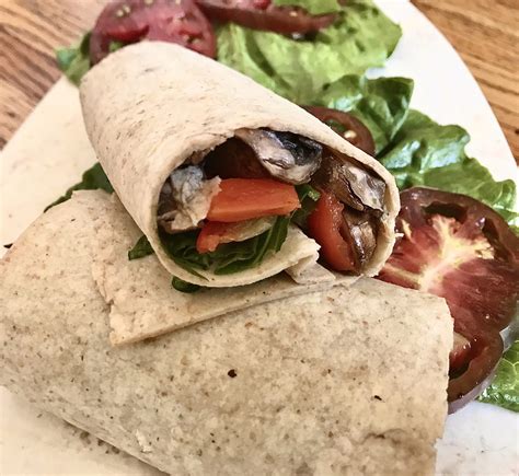 Grilled Portobello Mushroom Wrap • Sarah Koszyk