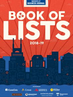 Nashville Book of Lists - Nashville Business Journal