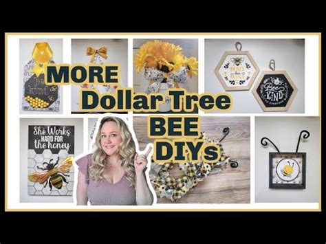 CUTE Dollar Tree Bee Theme DIYs PART 2 Summer Decor YouTube