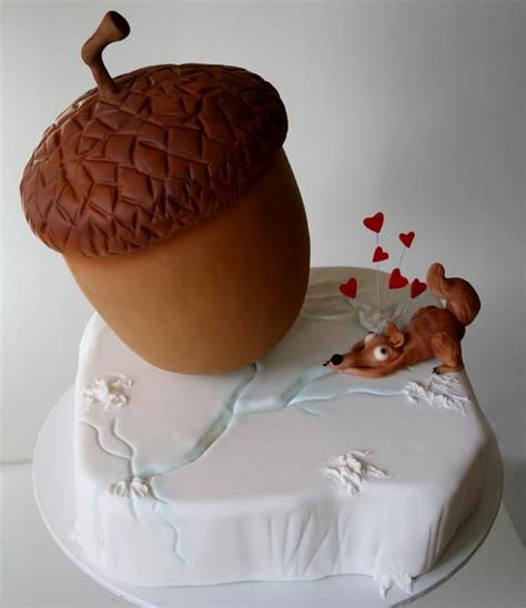 Ice Acorn Cake Cake Decorating Acorn