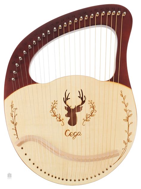 CEGA Lyre Harp 24 String Coffee Lyra