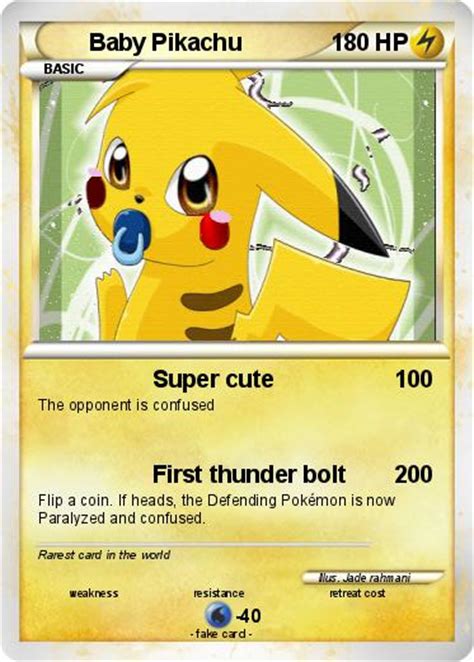 Pokémon Baby Pikachu 116 116 - Super cute - My Pokemon Card