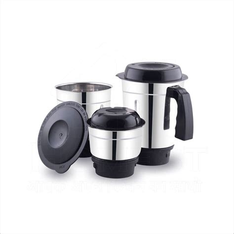 Buy HOMETRONICS Mixer Grinder Jar Set Of 3 Stainless Steel Jar For