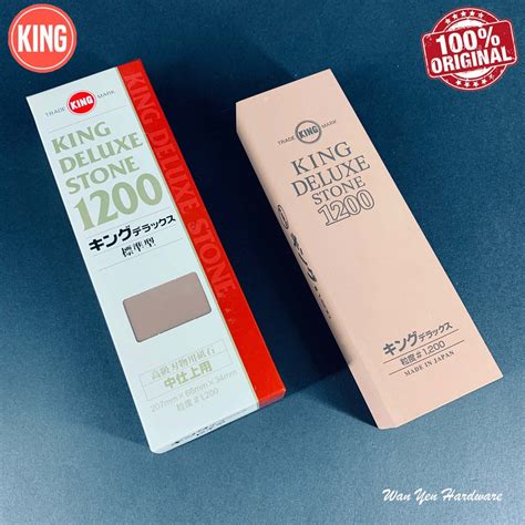 First Grade King Deluxe 1200 Sharpening Stone Wetstones Batu Asah