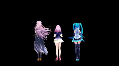 Mmd Patchwork Staccato Hologram Ready Renri Miku Luka Youtube