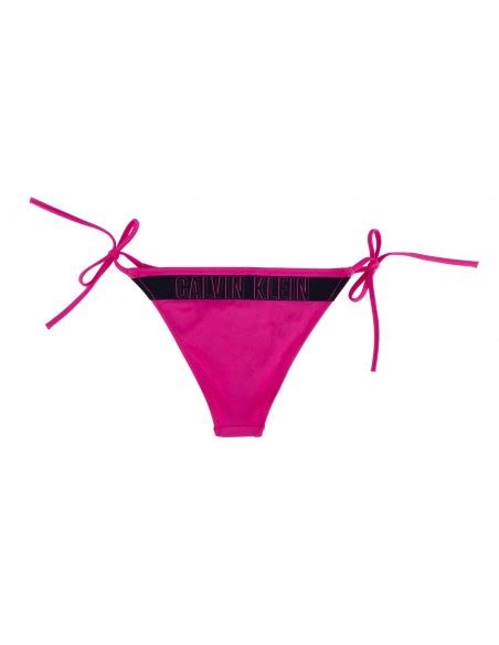 Calvin Klein Cheeky String Side Tie Bikini Fuchsia Low Part