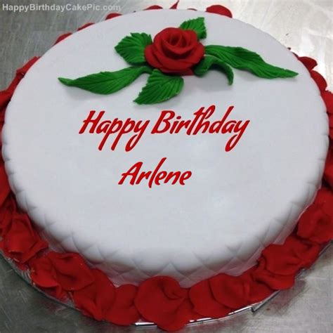 ️ Red Rose Birthday Cake For Arlene